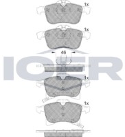 Комплект тормозных колодок ICER 181592 фото №2 — интернет-магазин Desire.md