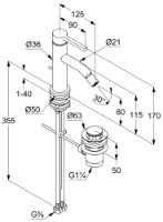 Смеситель для биде Kludi Nova Fonte Pura (202160515) фото №2 — интернет-магазин Desire.md