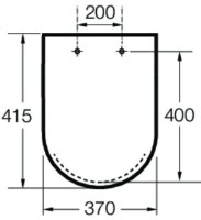 Capac de toaletă Roca Inspira Round Soft Close (80152C64B)