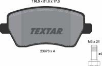 Комплект тормозных колодок TEXTAR 2397301 фото №2 — интернет-магазин Desire.md