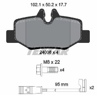 Set placute frână TEXTAR 2400801 imaginea #2 — magazin online Desire.md
