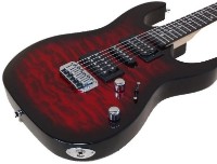 Электрическая гитара Ibanez GRX70QA TRB (Transparent Red Burst)