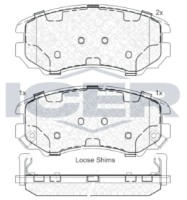 Комплект тормозных колодок ICER 181644 фото №2 — интернет-магазин Desire.md