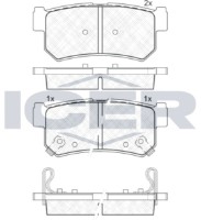 Комплект тормозных колодок ICER 181646 фото №2 — интернет-магазин Desire.md