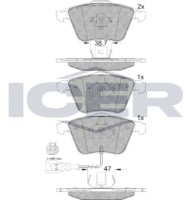 Set placute frână ICER 181653 imaginea #2 — magazin online Desire.md