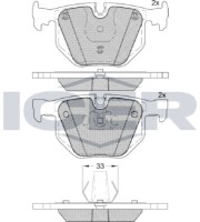 Комплект тормозных колодок ICER 181685 фото №2 — интернет-магазин Desire.md