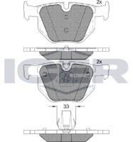 Комплект тормозных колодок ICER 181685-202 фото №2 — интернет-магазин Desire.md