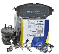 Комплект тормозных колодок ICER 181697-066