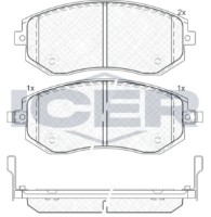 Комплект тормозных колодок ICER 181717 фото №2 — интернет-магазин Desire.md
