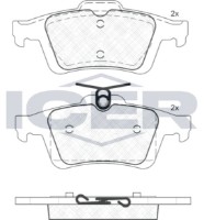 Комплект тормозных колодок ICER 181744 фото №2 — интернет-магазин Desire.md