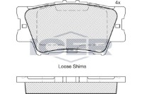 Комплект тормозных колодок ICER 181761 фото №2 — интернет-магазин Desire.md