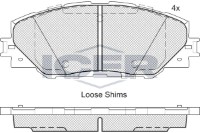 Комплект тормозных колодок ICER 181762 фото №2 — интернет-магазин Desire.md