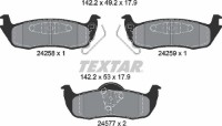 Комплект тормозных колодок TEXTAR 2425801 фото №2 — интернет-магазин Desire.md