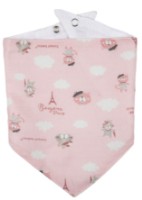 Набор слюнявчиков Canpol Babies Bonjour Paris Pink 2pcs (26/900)