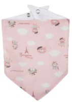 Set de baveți Canpol Babies Bonjour Paris Pink 2pcs (26/900) imaginea #2 — magazin online Desire.md