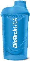 Shaker pentru nutriție sportivă Biotech Wave Blue 600ml