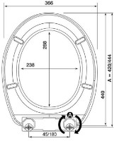 Capac de toaletă Bisk Lilia 05834 imaginea #2 — magazin online Desire.md