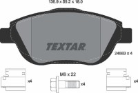 Комплект тормозных колодок TEXTAR 2488301 фото №2 — интернет-магазин Desire.md