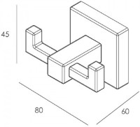 Держатель для полотенец Imprese Bilovec 102255B фото №2 — интернет-магазин Desire.md