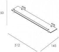 Полка Imprese Bilovec 161255 фото №2 — интернет-магазин Desire.md