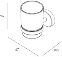 Pahar pentru periuțe de dinți Imprese Skala 121275 imaginea #2 — magazin online Desire.md