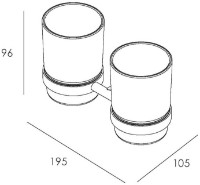 Pahar pentru periuțe de dinți Imprese Skala 122275 imaginea #2 — magazin online Desire.md