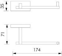 Suport hârtie igienică Imprese Valtice 141320 imaginea #2 — magazin online Desire.md