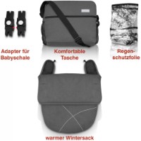 Коляска BabyGo 3in1 Halime Grey (74122) фото №5 — интернет-магазин Desire.md