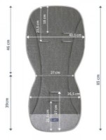 Salteluța pentru carucior Womar Zaffiro Airy Cotton Graphite Leaves imaginea #3 — magazin online Desire.md