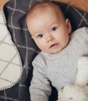 Одеяло для малышей Womar Zaffiro Cell Grey/White фото №2 — интернет-магазин Desire.md