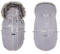 Детский зимний чехол Womar Zaffiro Frosto Plush Melange Grafit фото №2 — интернет-магазин Desire.md