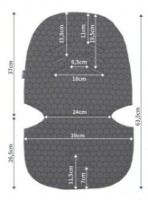 Матрасик для коляски Womar Zaffiro No1 Polyester + Wool Grafit фото №5 — интернет-магазин Desire.md