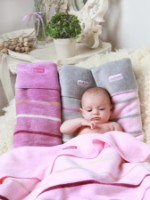 Одеяло для малышей Womar Zaffiro Stripes Grey/White 75х100 фото №3 — интернет-магазин Desire.md