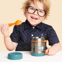 Термос со столовым прибором Skip Hop Spark Robot (9N780710) фото №2 — интернет-магазин Desire.md