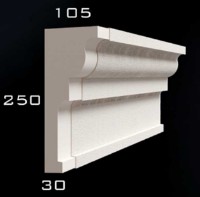 Декоративный фасадный карниз Termodecor HG CR-10 фото №2 — интернет-магазин Desire.md