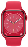Смарт-часы Apple Watch Series 8 GPS 41mm Product Red Aluminium Case with Red Sport Band (MNP73) фото №1 — интернет-магазин Desire.md