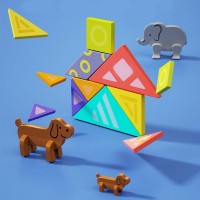 Развивающий набор Hola Toys Magnetic Animal Tangram (E7982) фото №2 — интернет-магазин Desire.md