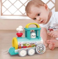 Игрушка каталка Hola Toys Push Along Train Engine (E7995A) фото №3 — интернет-магазин Desire.md