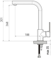 Смеситель для кухни VOLLE Sota (1538.110101) фото №2 — интернет-магазин Desire.md