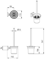Ершик для унитаза VOLLE Cuadro (2536.250104) фото №2 — интернет-магазин Desire.md