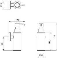 Dozator săpun lichid VOLLE Ronda (2535.230204) imaginea #2 — magazin online Desire.md