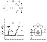 Vas WC VOLLE Cadiz (1339.001000) imaginea #2 — magazin online Desire.md