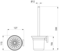 Ершик для унитаза VOLLE Ronda (2535.250101) фото №2 — интернет-магазин Desire.md
