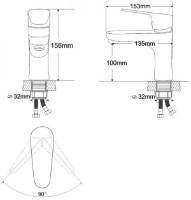 Baterie lavoar Rozzy Jenori Butterfly RBZ074-1 imaginea #2 — magazin online Desire.md
