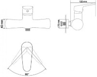 Baterie de duș Rozzy Jenori Butterfly RBZ074-5 imaginea #2 — magazin online Desire.md