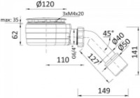 Сифон для душевого поддона Imprese SSB090062050 фото №2 — интернет-магазин Desire.md