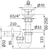 Sifon pentru bideu Imprese SWB000365032 imaginea #2 — magazin online Desire.md