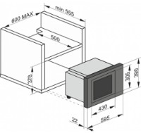 Встраиваемая микроволновая печь Kaiser EM 2545 ElfAD фото №2 — интернет-магазин Desire.md
