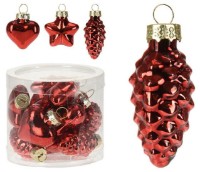 Набор ёлочных игрушек Christmas 40x20mm (49188) фото №2 — интернет-магазин Desire.md
