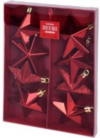 Набор ёлочных игрушек Christmas Red 8x65mm (34470)